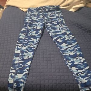 Constantly Varied Gear Full Length Blue Camo Leggings